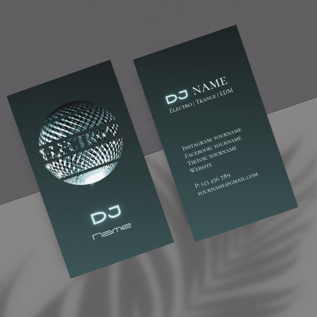 Electro music DJ Business Card (Creator Uploaded)