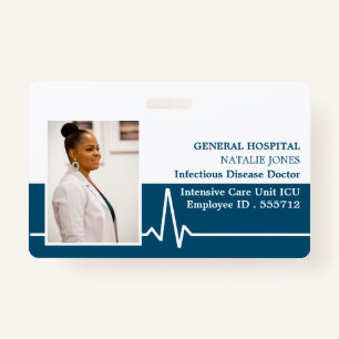 Electrocardiogram, Photo Medical ID Badge