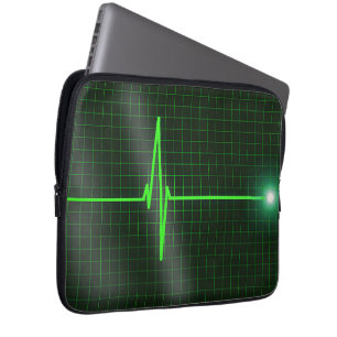 Electrocardiogram Waves Laptop Sleeve