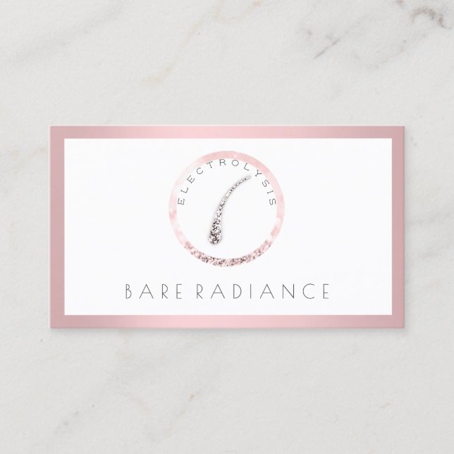 Electrolysis Hair Removal Appointment FramedPink (Front)