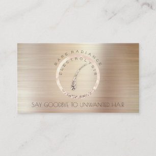 Electrolysis Hair Removal Appointment Rose Gold2 Card