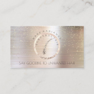 Electrolysis Hair Removal Appointment Rose Gold Card