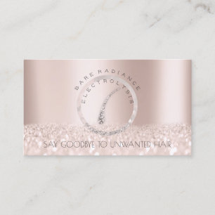 Electrolysis Hair Removal Appointment Rose Grey Card