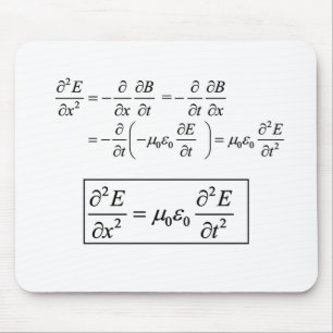 electromagnetic d'Alembert wave equation Mouse Mat