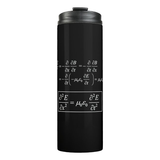 electromagnetic d'alembert wave equation  thermal tumbler (Front)