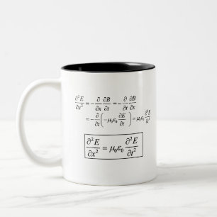 electromagnetic d'Alembert wave equation Two-Tone Coffee Mug