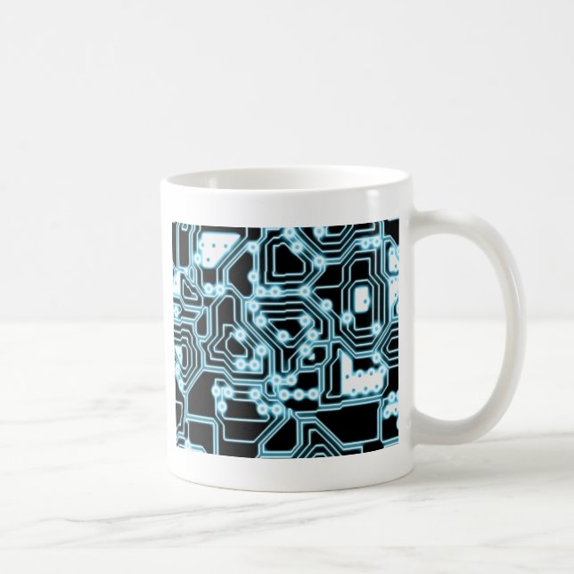 ElecTRON - Blue / Black Coffee Mug (Right)