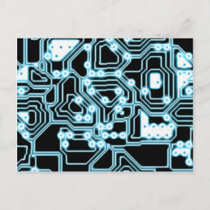 ElecTRON - Blue / Black Postcard