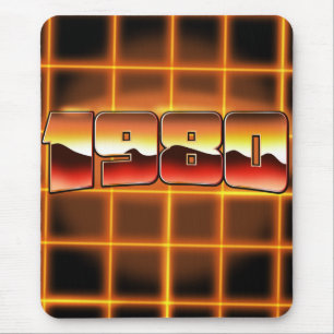 Electronic 1980 canvas print mouse mat