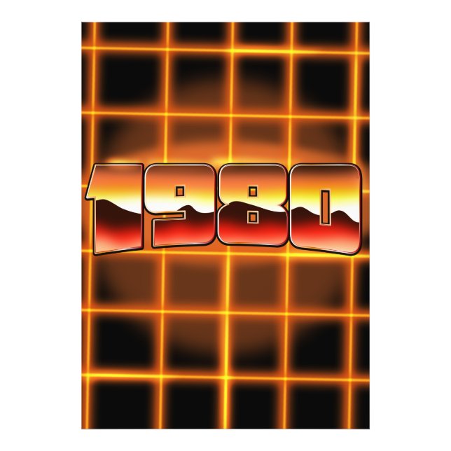 Electronic 1980 photo print (Front)