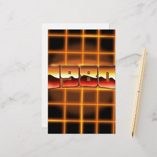 Electronic 1980 stationery
