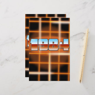 Electronic 1984 cartoon poster. stationery