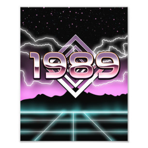 Electronic 1989 photo print