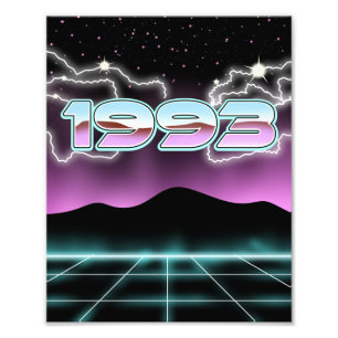 Electronic 1993 photo print