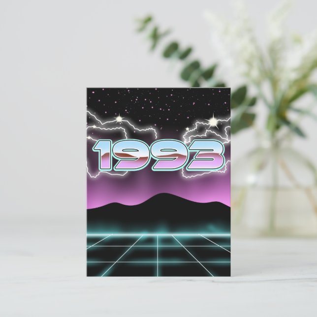 Electronic 1993 postcard (Standing Front)