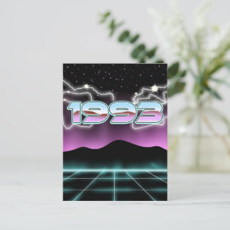 Electronic 1993 postcard