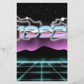 Electronic 1993 stationery