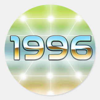 Electronic 1996 classic round sticker