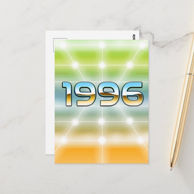 Electronic 1996 postcard (Front/Back In Situ)