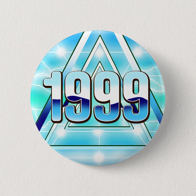 Electronic 1999 6 cm round badge (Front)