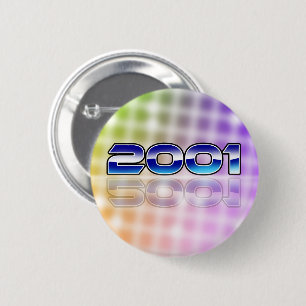 Electronic 2001 6 cm round badge