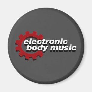 Electronic Body Music EBM lettering Magnet