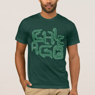 Electronic Chicago PCB T - Dark Green T-Shirt