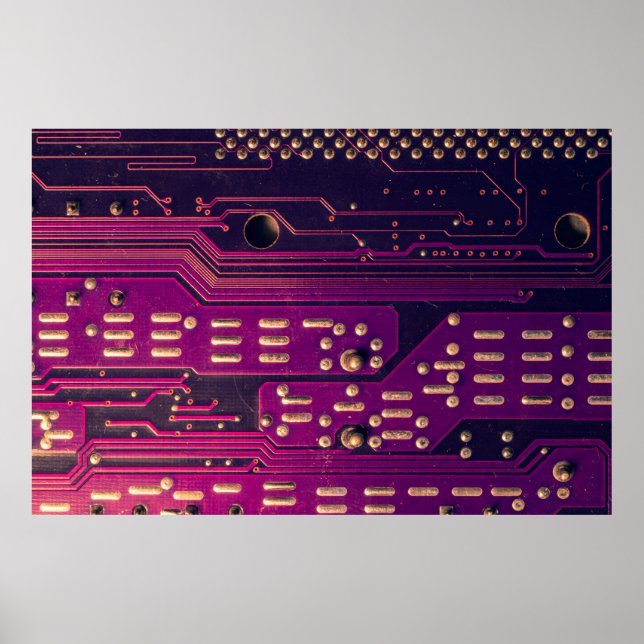 Electronic circuit board abstract background. comp poster (Front)