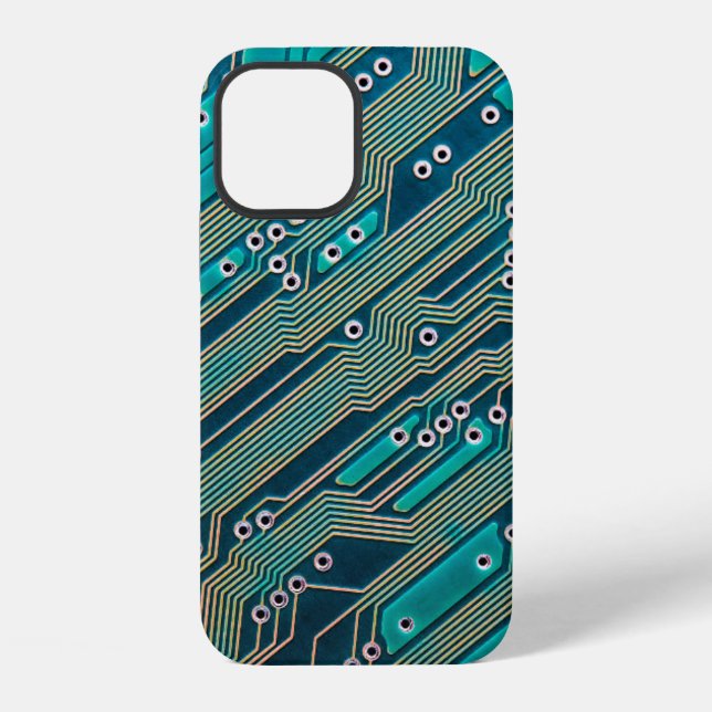Electronic circuit board close up. background,boar iPhone case (Back)