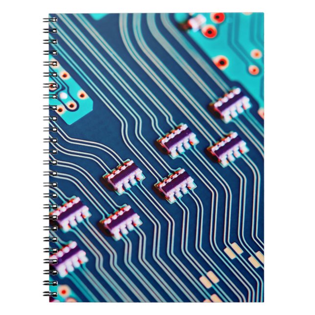 Electronic circuit board close up. background,boar notebook (Front)