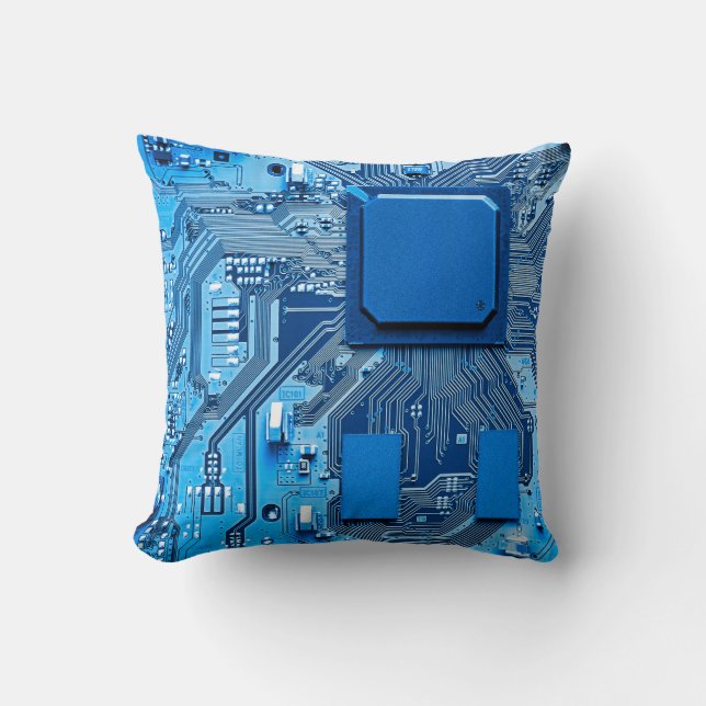 Electronic circuit board close up. circuit,board,s cushion (Front)