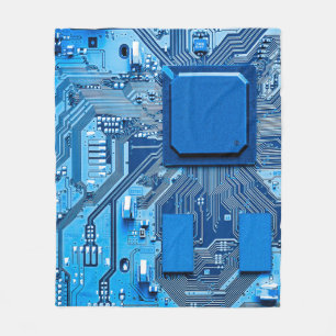 Electronic circuit board close up. circuit,board,s fleece blanket