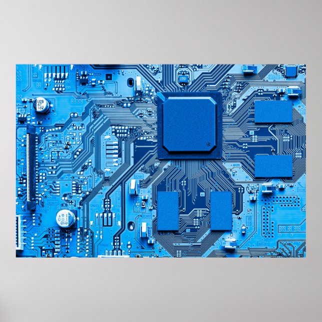 Electronic circuit board close up. circuit,board,s poster (Front)