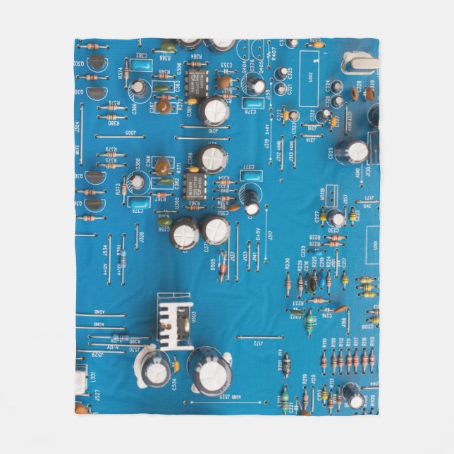 Electronic circuit board fleece blanket (Front)