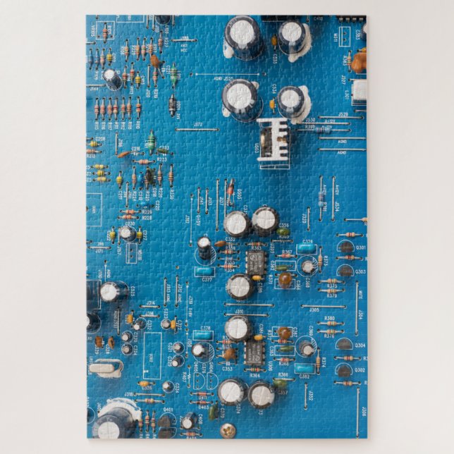 Electronic circuit board jigsaw puzzle (Vertical)