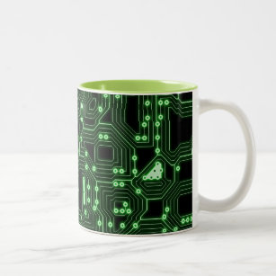 Electronic circuit board Two-Tone coffee mug