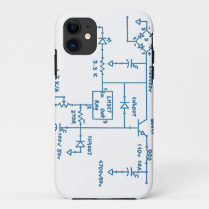 electronic circuit scheme technology blueprint gee iPhone 11 case