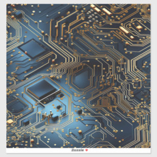 Electronic Circuit Vinyl Sticker