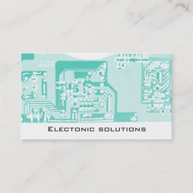 Electronic communication circuit board business business card (Front)