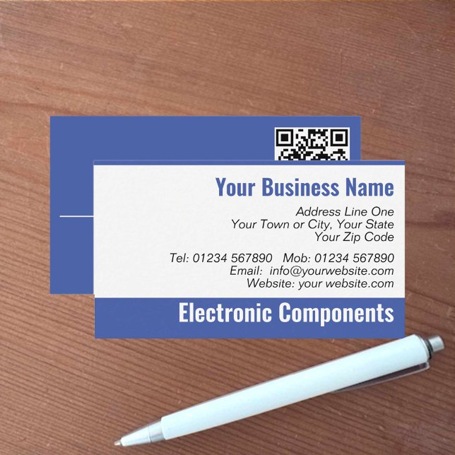Electronic Components QR Code Business Card (Creator Uploaded)