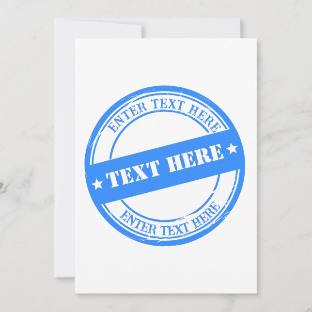 Electronic Custom Stamp Maker Generator Card (Front)
