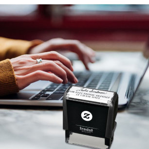 Electronic Deposit Signature Self Inking Stamp