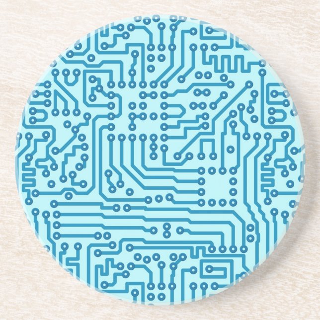 Electronic Digital Circuit Board Coaster (Front)