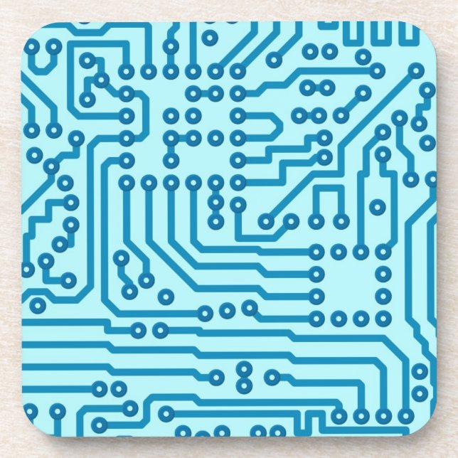Electronic Digital Circuit Board Coaster (Front)