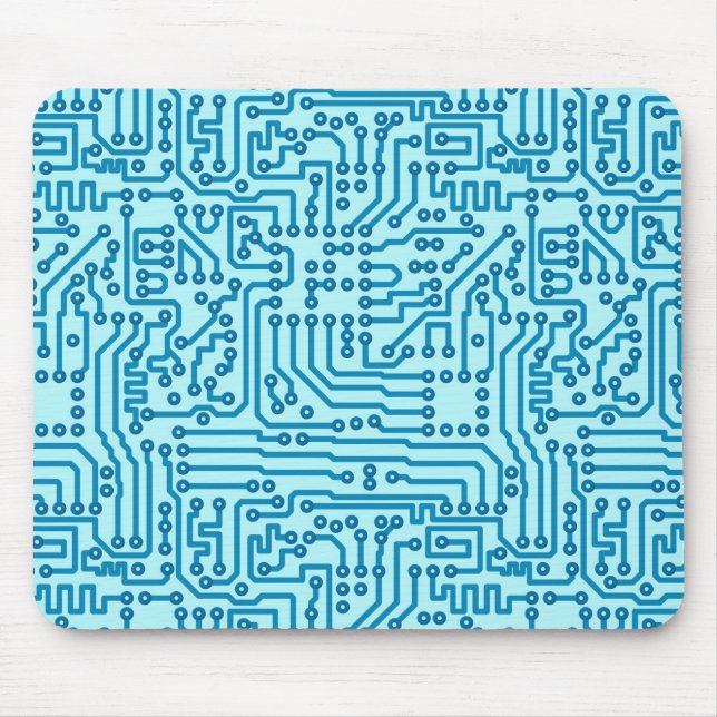 Electronic Digital Circuit Board Mouse Mat (Front)