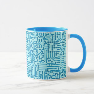 Electronic Digital Circuit Board Mug