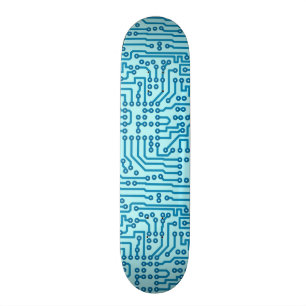 Electronic Digital Circuit Board Skateboard