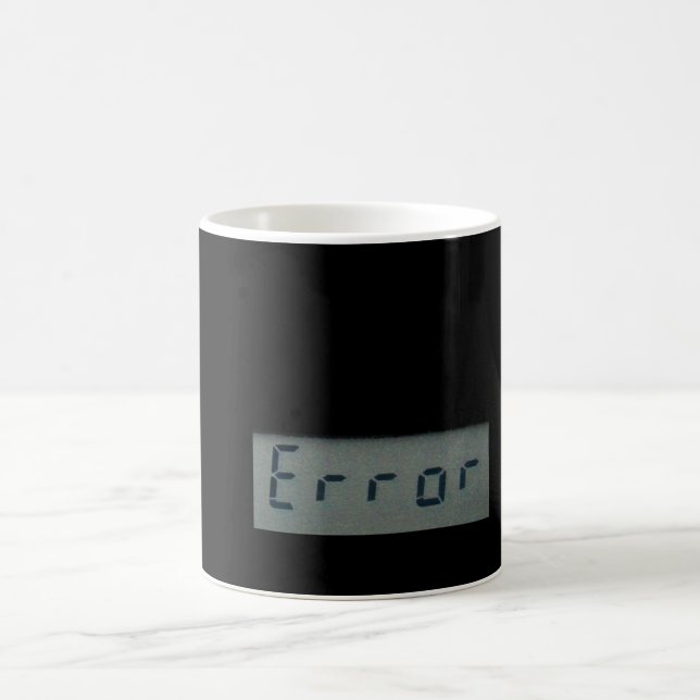 Electronic Error Message Mug, Stein (Center)
