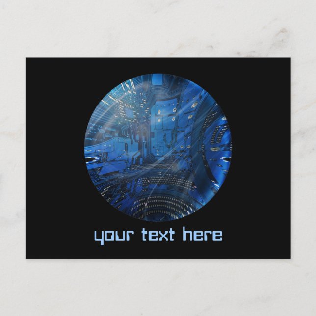 electronic globe postcard (Front)