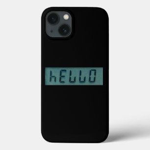 Electronic Hello Display Message iPhone 13 Case